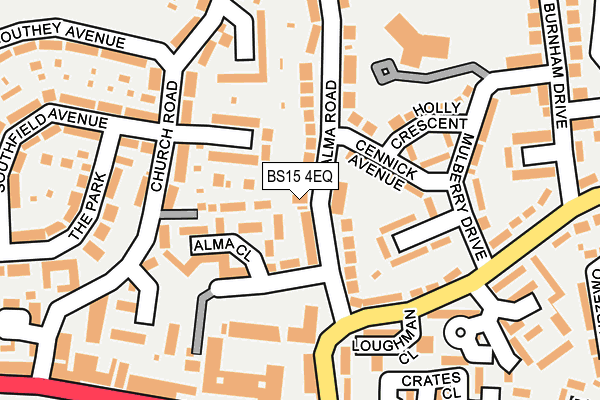BS15 4EQ map - OS OpenMap – Local (Ordnance Survey)