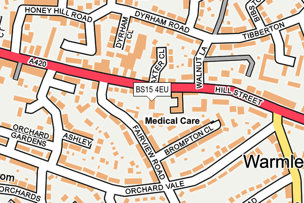 BS15 4EU map - OS OpenMap – Local (Ordnance Survey)