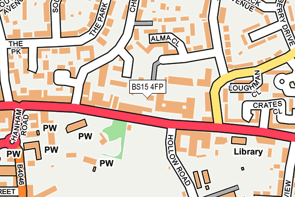 BS15 4FP map - OS OpenMap – Local (Ordnance Survey)
