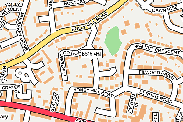 BS15 4HJ map - OS OpenMap – Local (Ordnance Survey)