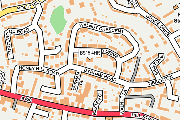 BS15 4HR map - OS OpenMap – Local (Ordnance Survey)