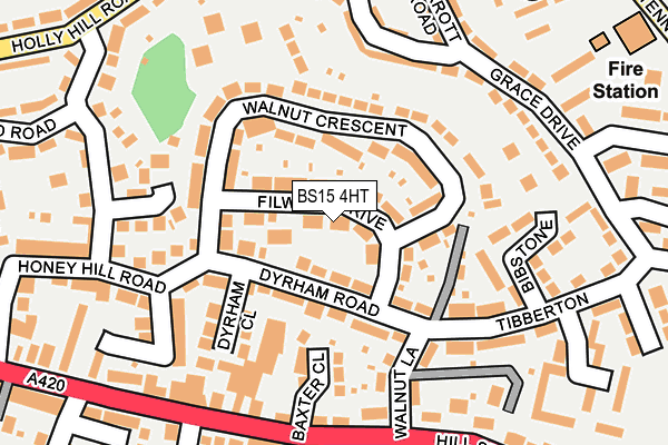 BS15 4HT map - OS OpenMap – Local (Ordnance Survey)