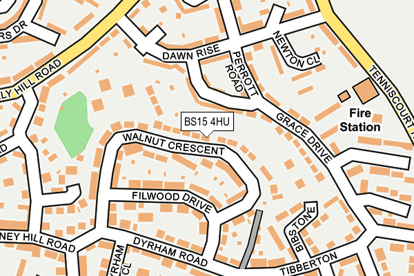 BS15 4HU map - OS OpenMap – Local (Ordnance Survey)