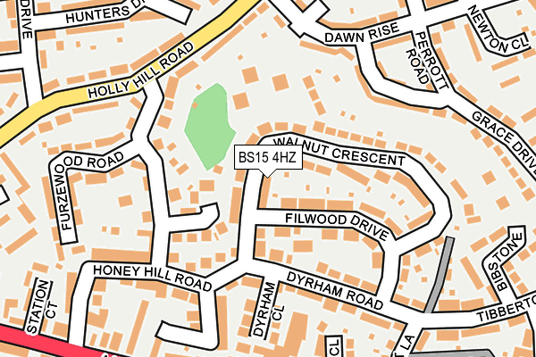 BS15 4HZ map - OS OpenMap – Local (Ordnance Survey)