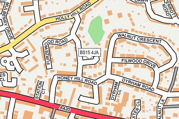 BS15 4JA map - OS OpenMap – Local (Ordnance Survey)