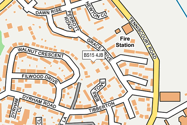 BS15 4JB map - OS OpenMap – Local (Ordnance Survey)