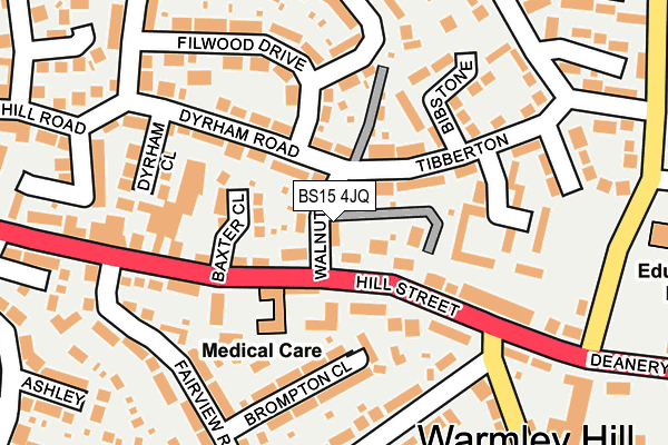 BS15 4JQ map - OS OpenMap – Local (Ordnance Survey)