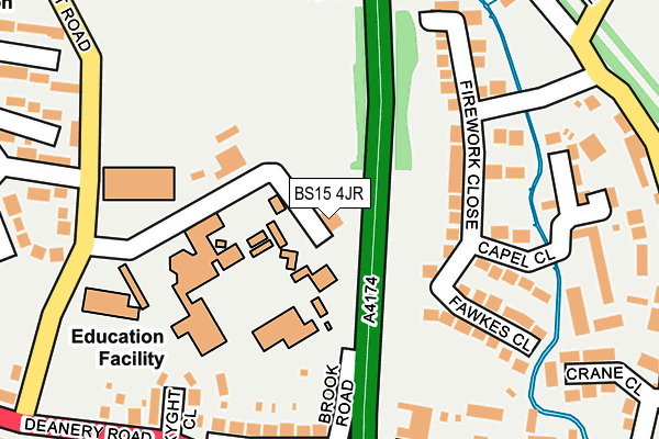 BS15 4JR map - OS OpenMap – Local (Ordnance Survey)