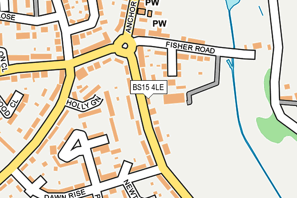 BS15 4LE map - OS OpenMap – Local (Ordnance Survey)