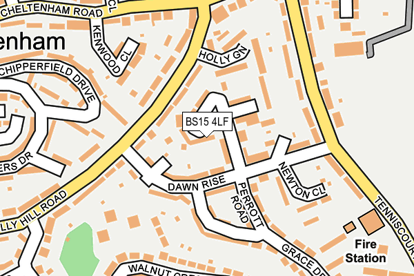 BS15 4LF map - OS OpenMap – Local (Ordnance Survey)