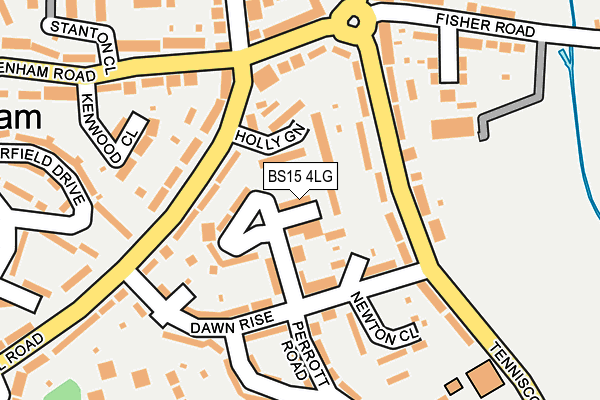 BS15 4LG map - OS OpenMap – Local (Ordnance Survey)