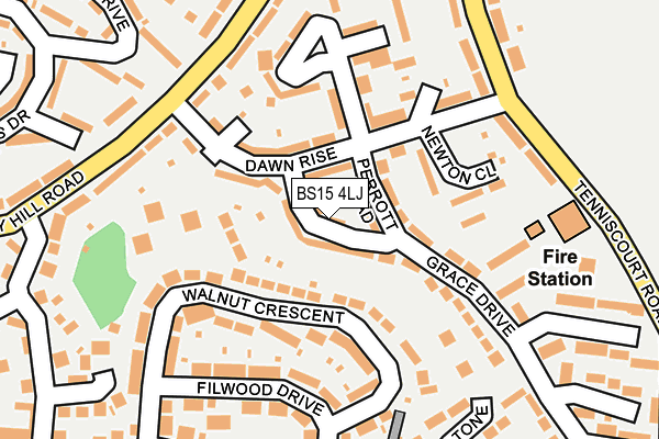 BS15 4LJ map - OS OpenMap – Local (Ordnance Survey)