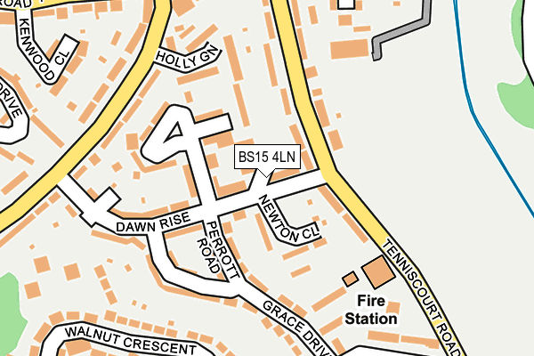 BS15 4LN map - OS OpenMap – Local (Ordnance Survey)