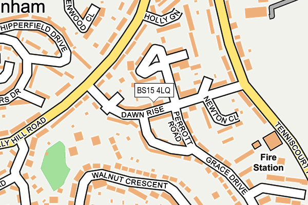 BS15 4LQ map - OS OpenMap – Local (Ordnance Survey)