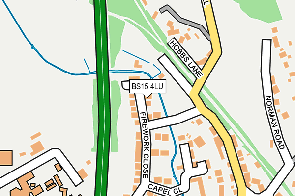 BS15 4LU map - OS OpenMap – Local (Ordnance Survey)