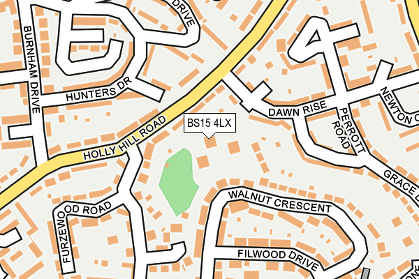 BS15 4LX map - OS OpenMap – Local (Ordnance Survey)