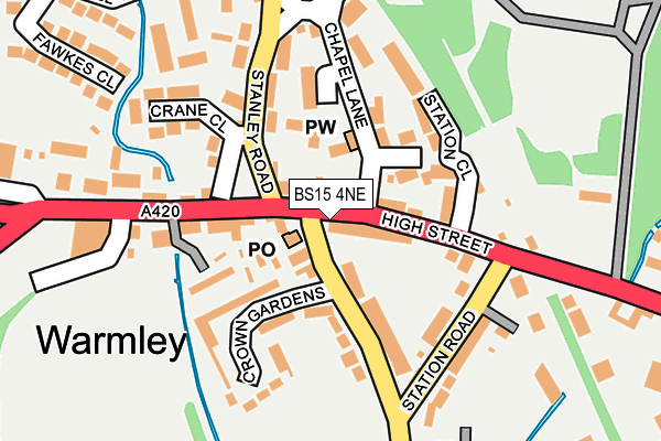 BS15 4NE map - OS OpenMap – Local (Ordnance Survey)