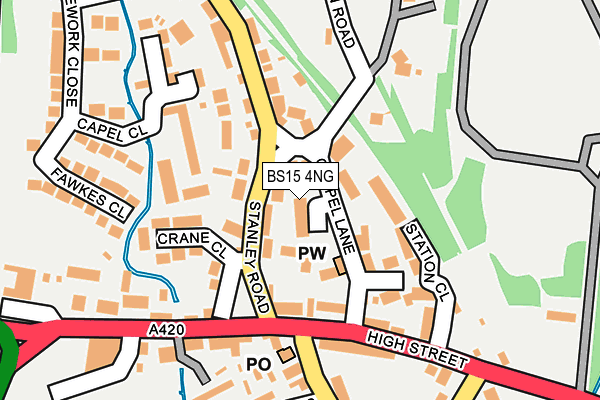 BS15 4NG map - OS OpenMap – Local (Ordnance Survey)