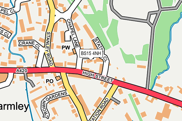 BS15 4NH map - OS OpenMap – Local (Ordnance Survey)