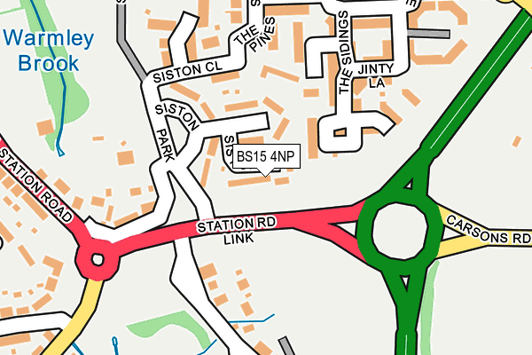 BS15 4NP map - OS OpenMap – Local (Ordnance Survey)