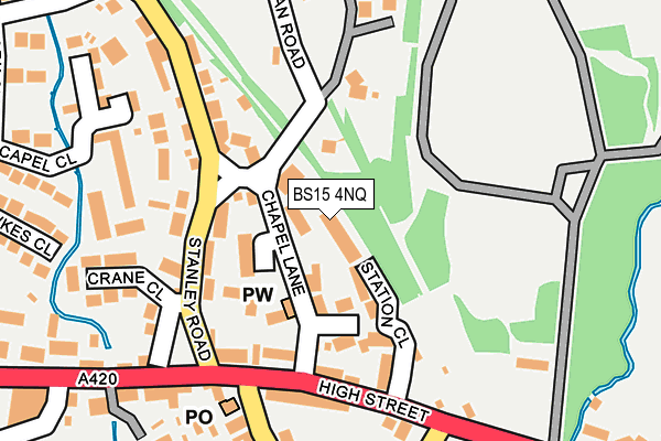 BS15 4NQ map - OS OpenMap – Local (Ordnance Survey)