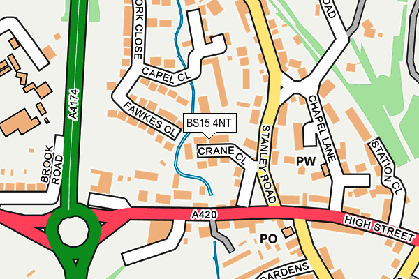 BS15 4NT map - OS OpenMap – Local (Ordnance Survey)