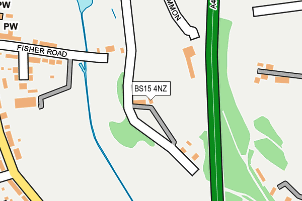 BS15 4NZ map - OS OpenMap – Local (Ordnance Survey)
