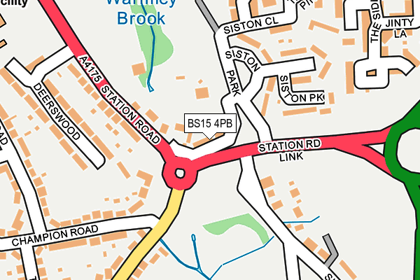 BS15 4PB map - OS OpenMap – Local (Ordnance Survey)