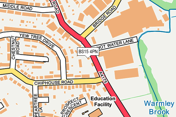BS15 4PN map - OS OpenMap – Local (Ordnance Survey)