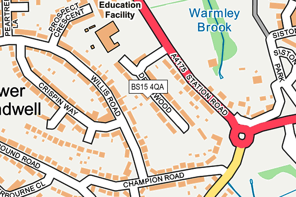 BS15 4QA map - OS OpenMap – Local (Ordnance Survey)