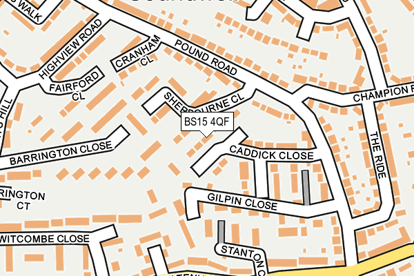 BS15 4QF map - OS OpenMap – Local (Ordnance Survey)