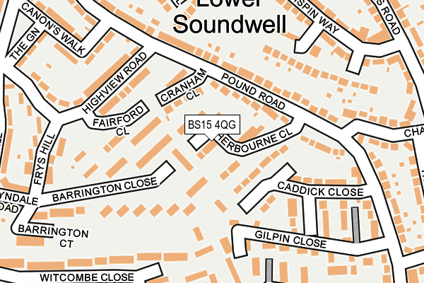 BS15 4QG map - OS OpenMap – Local (Ordnance Survey)