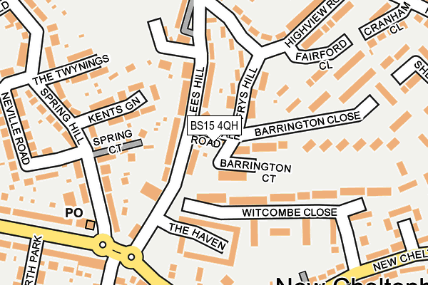 BS15 4QH map - OS OpenMap – Local (Ordnance Survey)