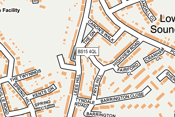 BS15 4QL map - OS OpenMap – Local (Ordnance Survey)