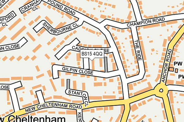 BS15 4QQ map - OS OpenMap – Local (Ordnance Survey)