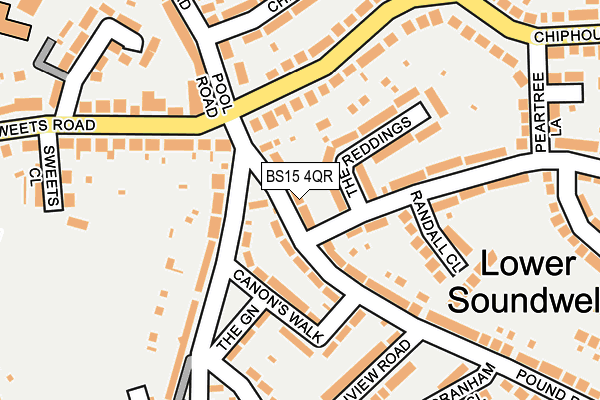 BS15 4QR map - OS OpenMap – Local (Ordnance Survey)