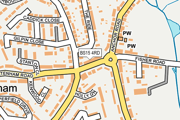 BS15 4RD map - OS OpenMap – Local (Ordnance Survey)