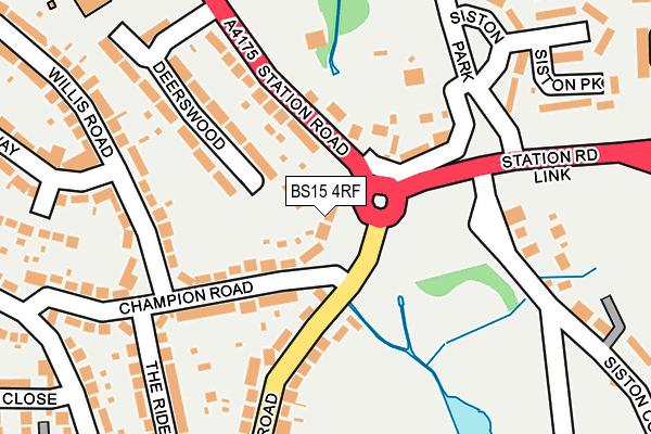 BS15 4RF map - OS OpenMap – Local (Ordnance Survey)