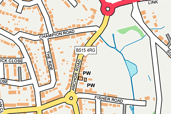 BS15 4RG map - OS OpenMap – Local (Ordnance Survey)