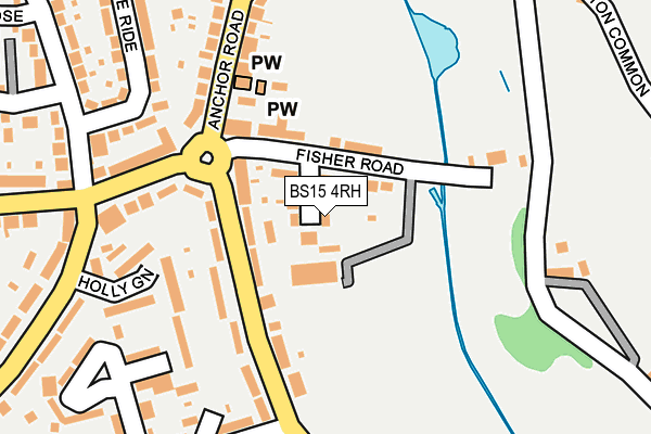 BS15 4RH map - OS OpenMap – Local (Ordnance Survey)