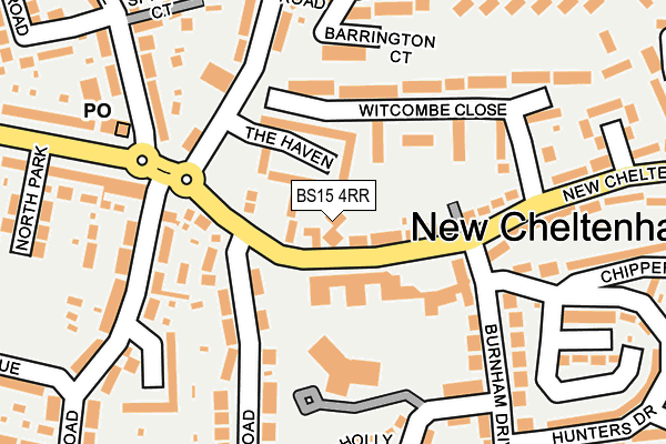 BS15 4RR map - OS OpenMap – Local (Ordnance Survey)