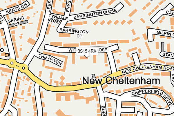 BS15 4RX map - OS OpenMap – Local (Ordnance Survey)