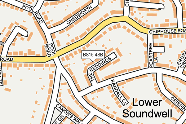 BS15 4SB map - OS OpenMap – Local (Ordnance Survey)