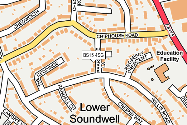 BS15 4SG map - OS OpenMap – Local (Ordnance Survey)