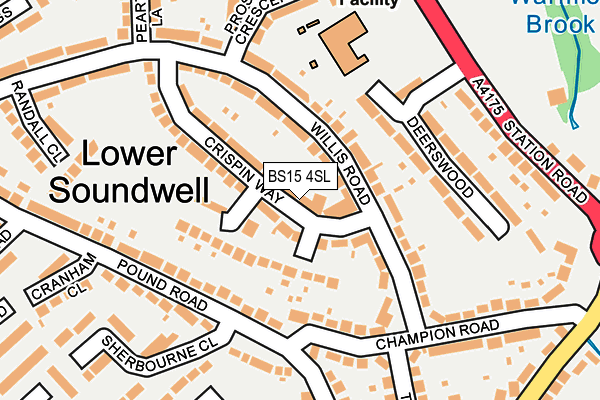 BS15 4SL map - OS OpenMap – Local (Ordnance Survey)