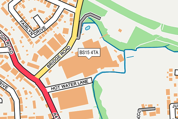 BS15 4TA map - OS OpenMap – Local (Ordnance Survey)