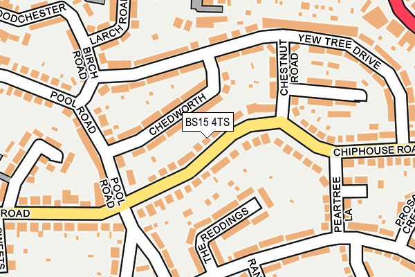 BS15 4TS map - OS OpenMap – Local (Ordnance Survey)