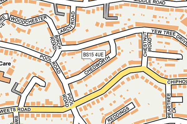 BS15 4UE map - OS OpenMap – Local (Ordnance Survey)