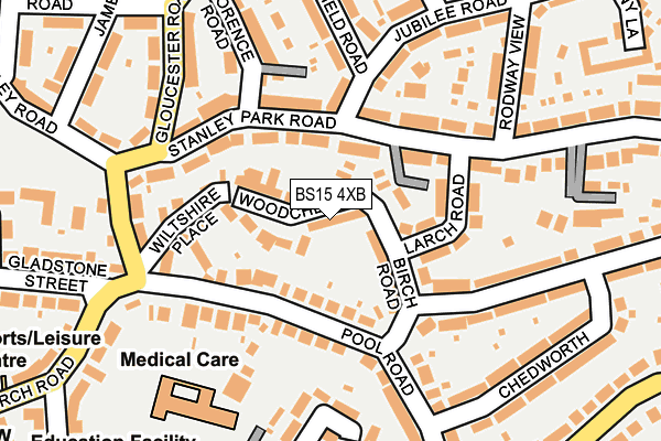 BS15 4XB map - OS OpenMap – Local (Ordnance Survey)