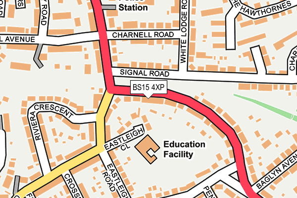 BS15 4XP map - OS OpenMap – Local (Ordnance Survey)